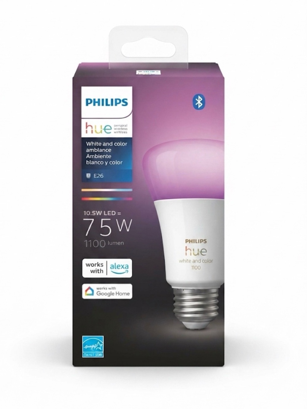 Philips Hue 563254 75W Color LED E26 Smart Light Bulb